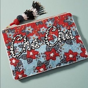 Anthropologie Cha-Cha beaded clutch
